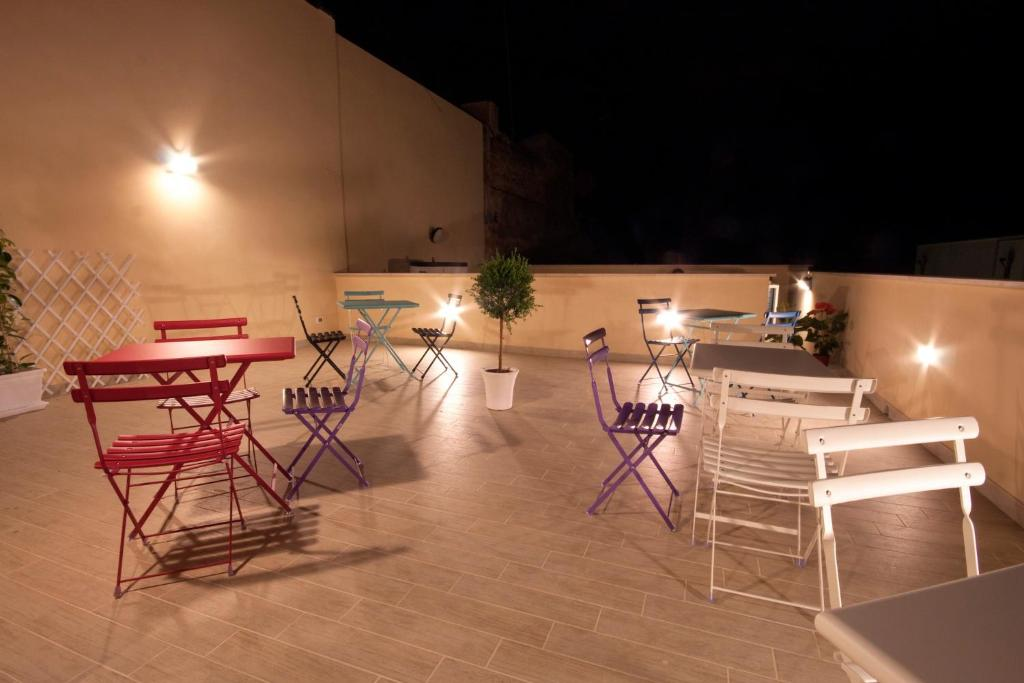 Terrazza di Residenza Le Zagare la sera